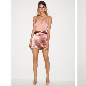 Express rosegold color skirt